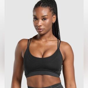 Gymshark Apex Seamless Strappy Sports Bra Black